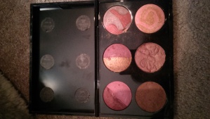 MAC blushes depotted and in a MAC Pro Palette Duo.